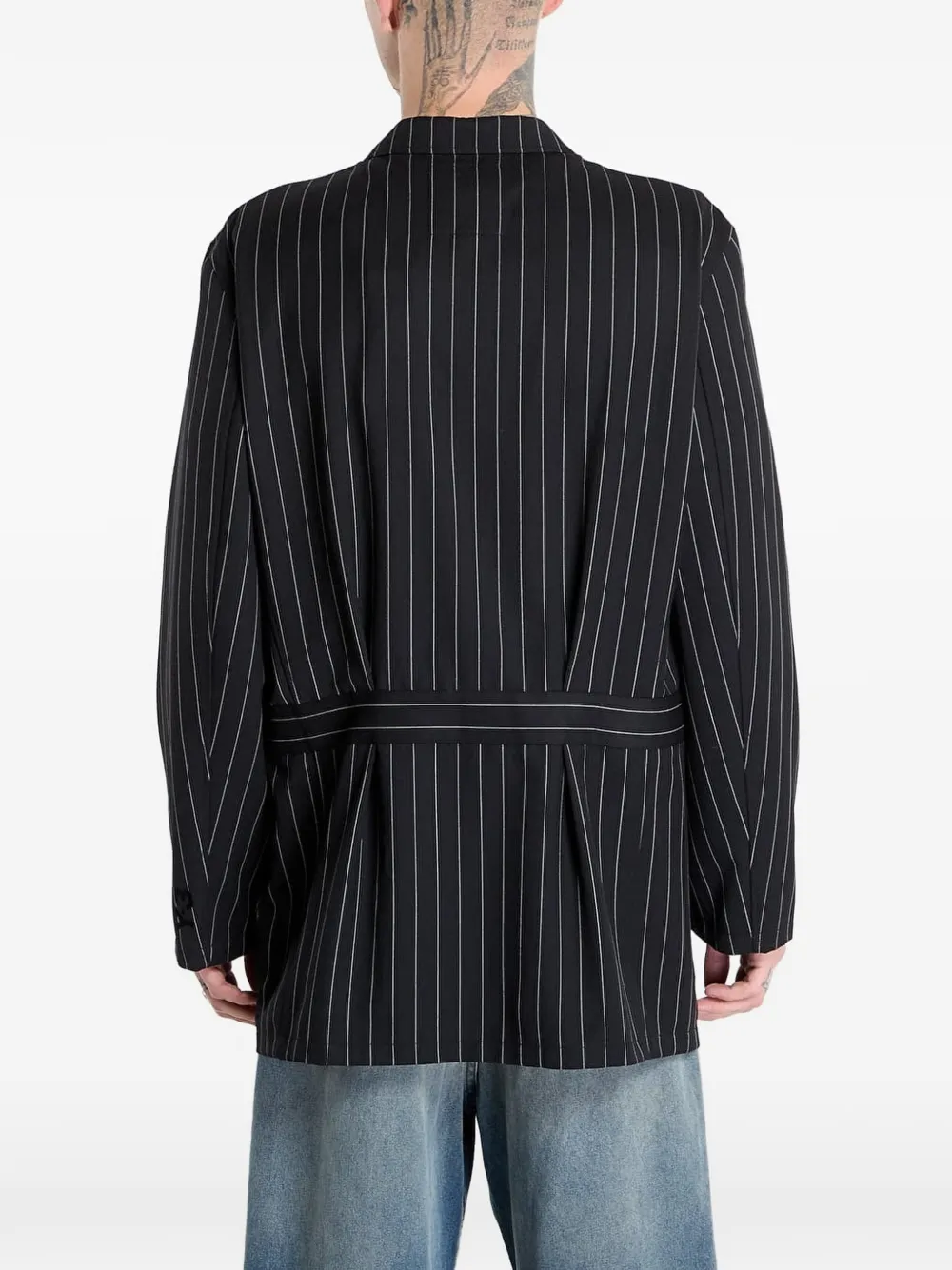 Y-3 Jack met krijtstreep Zwart