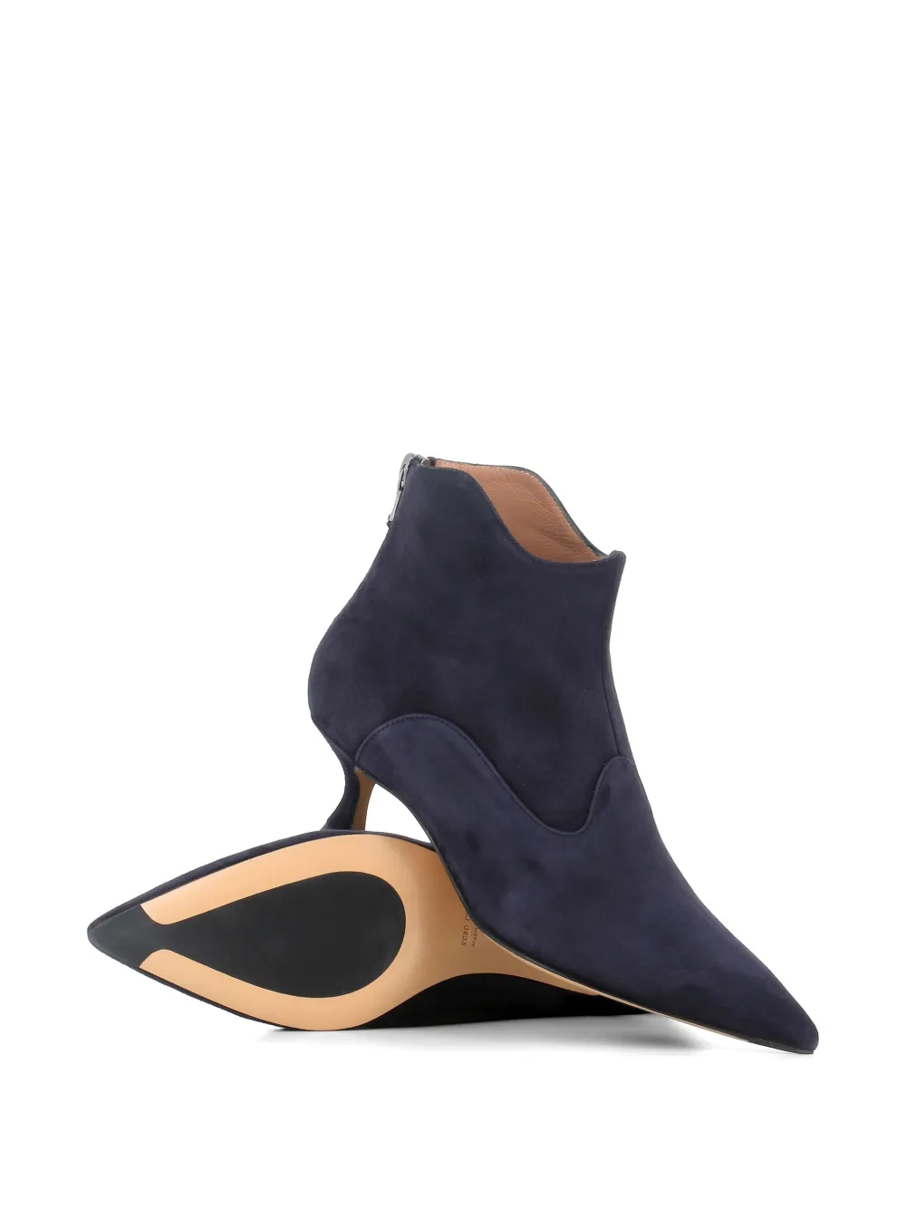Tassinari Enkellaarzen met puntige neus Blauw
