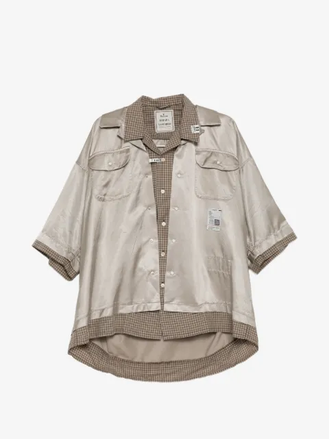 Maison MIHARA YASUHIRO chemise à design de triple superposition