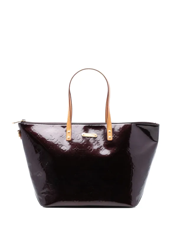 Louis Vuitton ヴェルニ 内側美品 Louis Vuitton Pre-Owned 1990-2025 Monogram Vernis Bellevue GM Tote