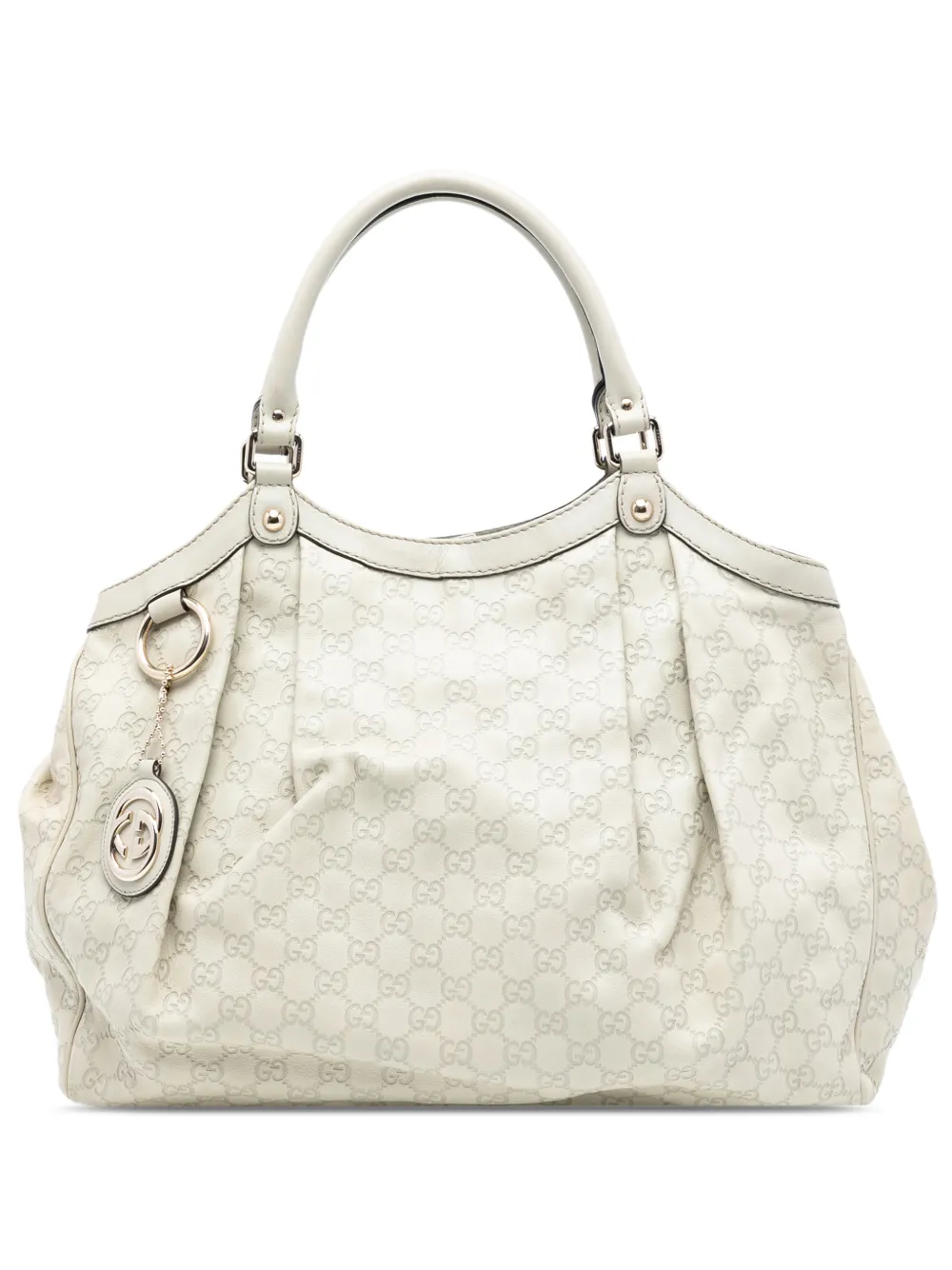 Gucci Pre-Owned 2016-2025 Large Guccissima Sukey tote bag - Bianco