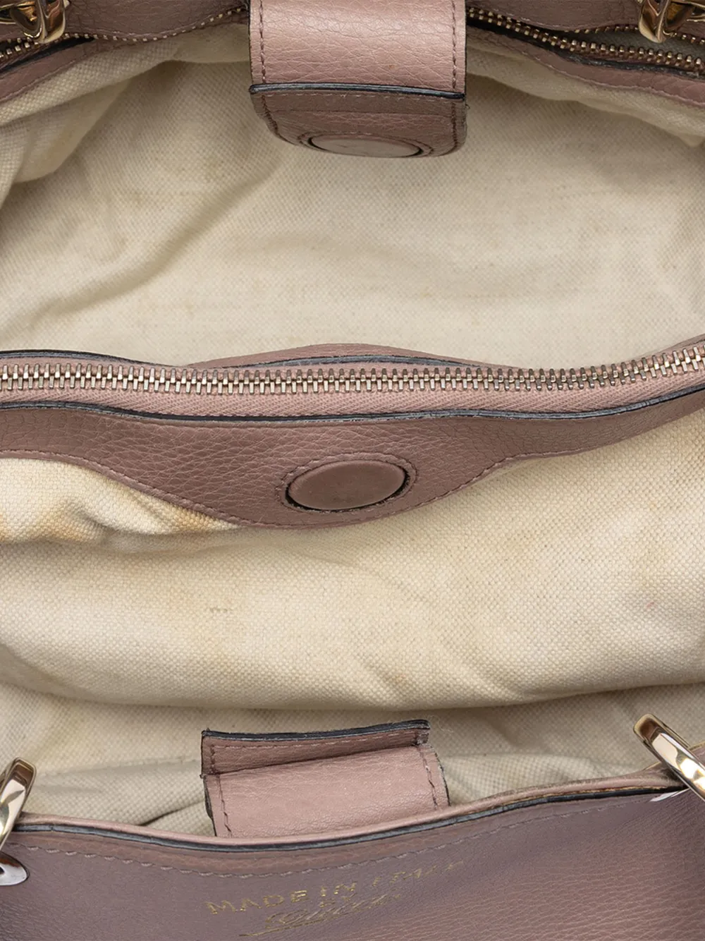 2016-2026 Medium Calfskin Bamboo Shopper Satchel