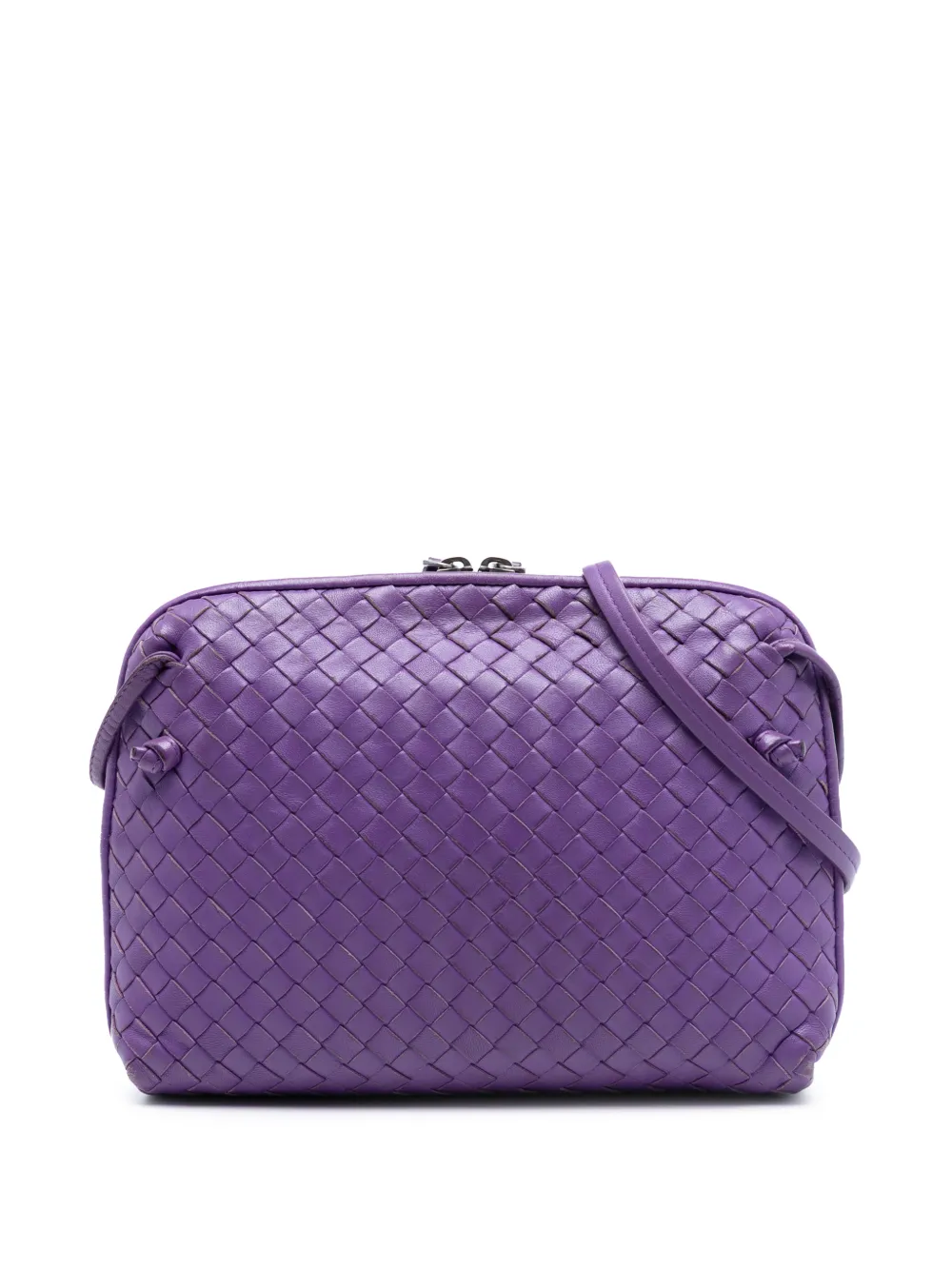 Bottega Veneta Pre-Owned 2012-2025 Nappa Intrecciato Nodini crossbody bag - Viola