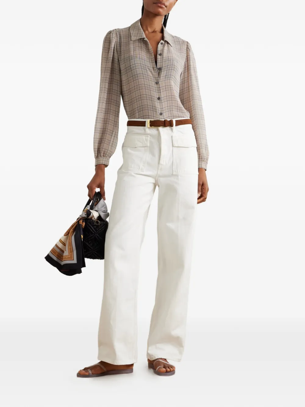  Frame Vaqueros The Collegiate - Blanco 