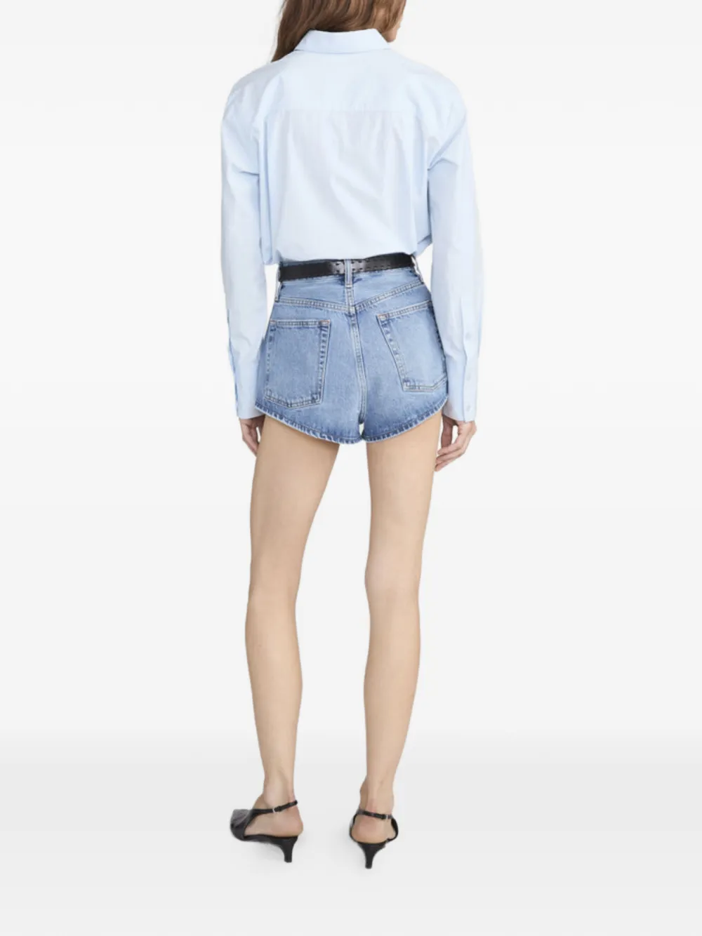 Frame The Boy Long-sleeve Shirt In Blue