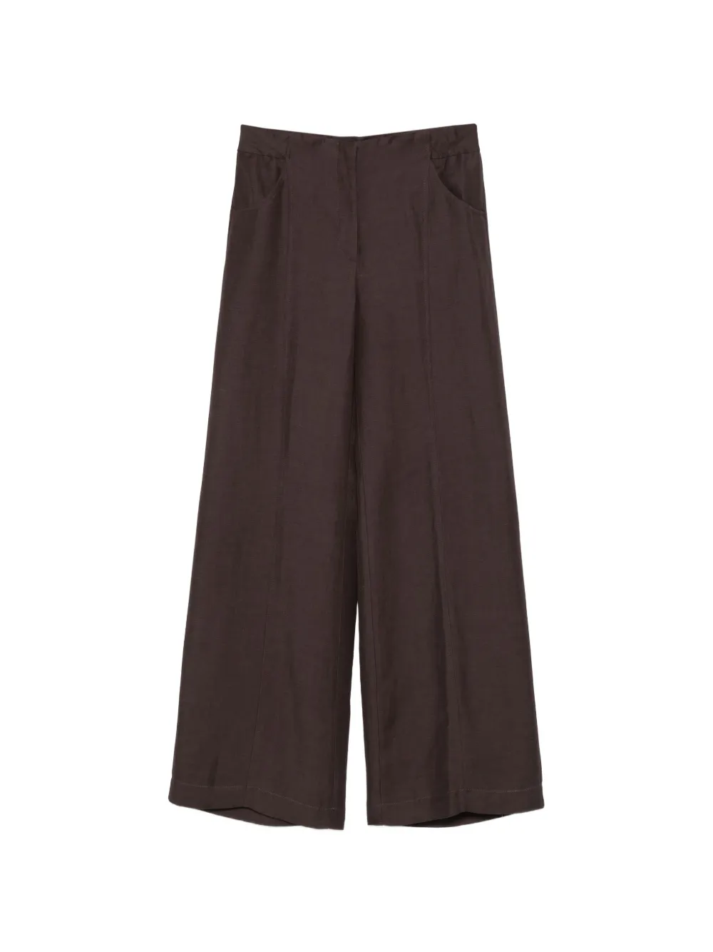 Liviana Conti Pantaloni a gamba ampia - Marrone