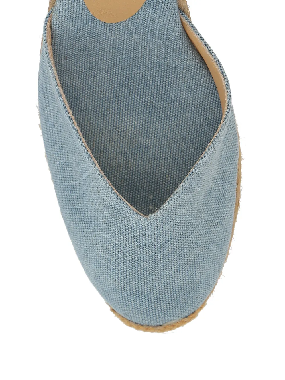 Castañer Chiara tie-strap wedge sandals Blauw