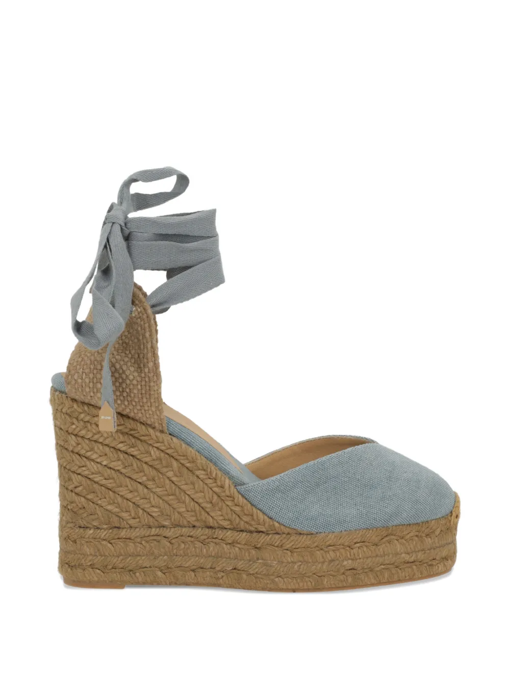 Castañer Chiara tie-strap wedge sandals Blauw