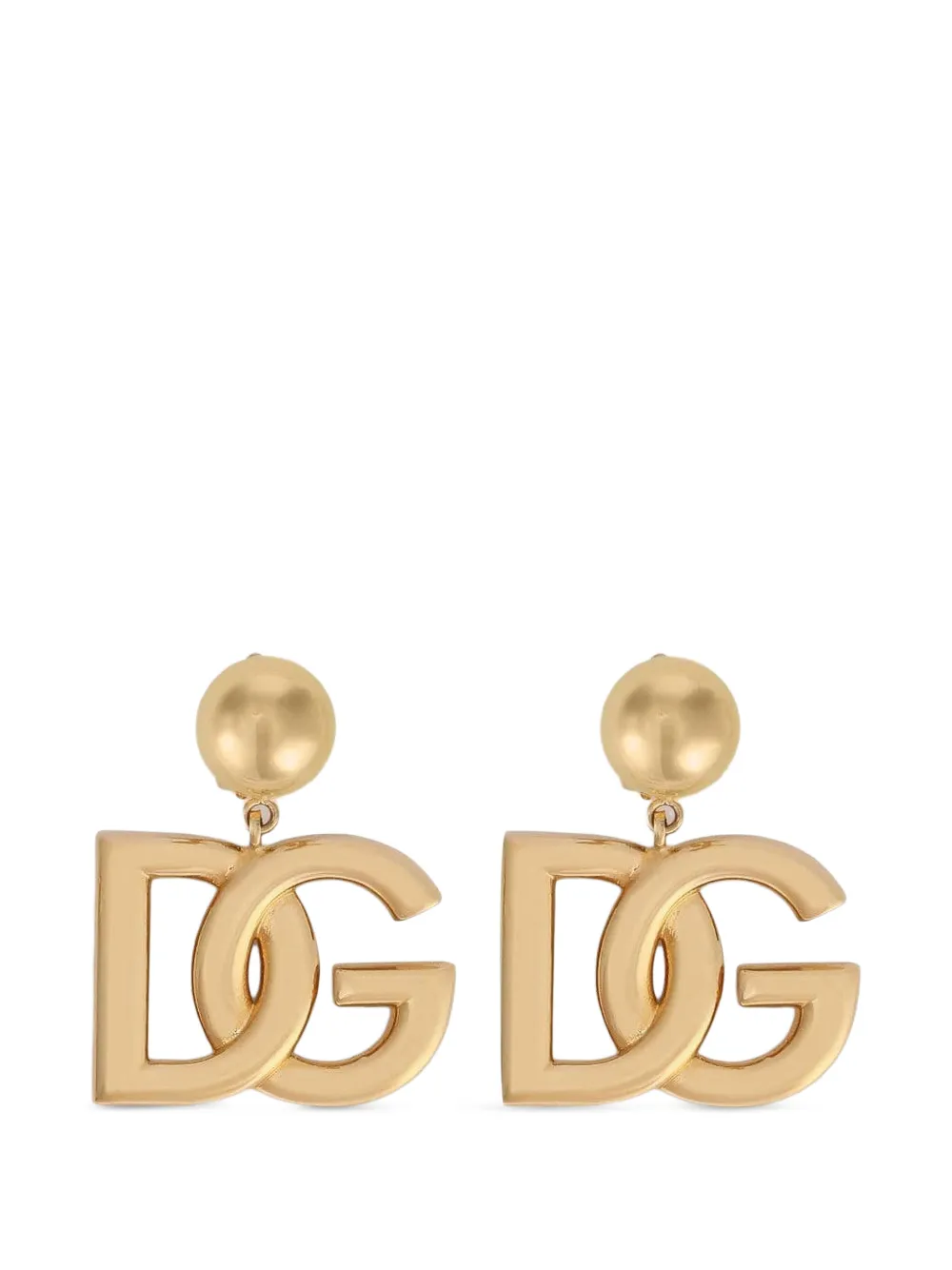 Dolce & Gabbana clip-on earrings with DG logo - Oro