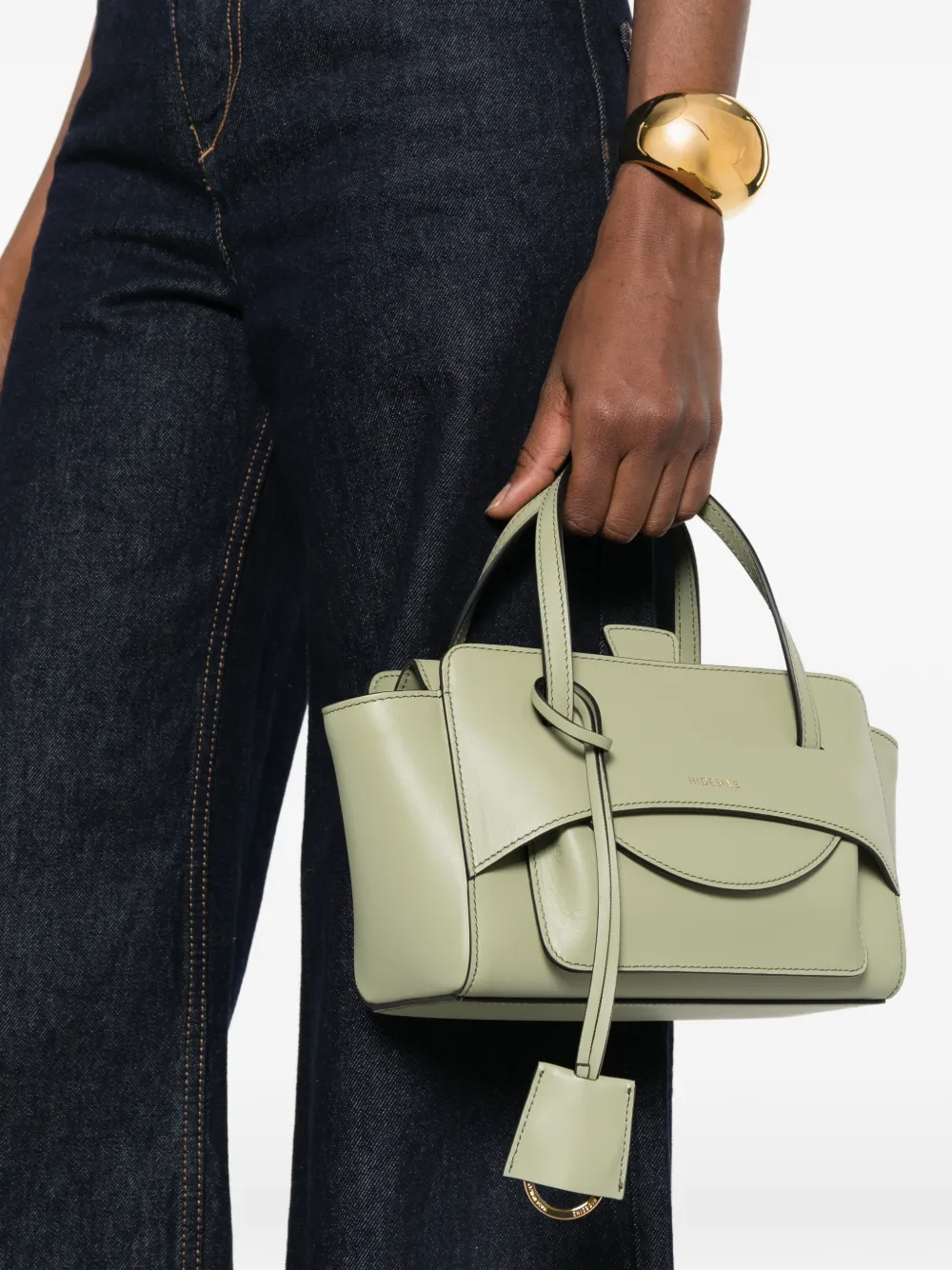  Hidesins Leather Tote Bag - Green 