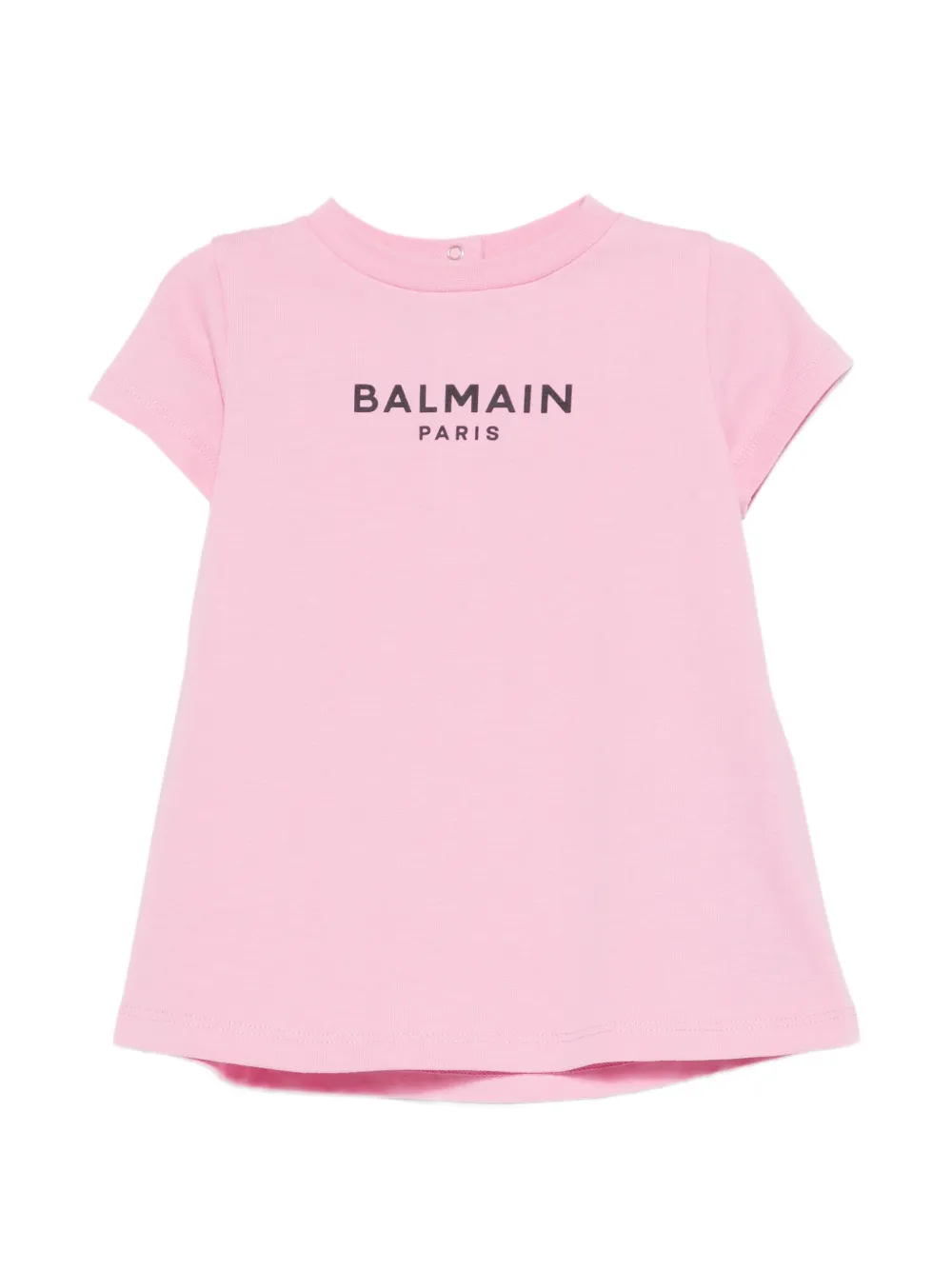 Balmain Kids logo-detail dress - Rosa