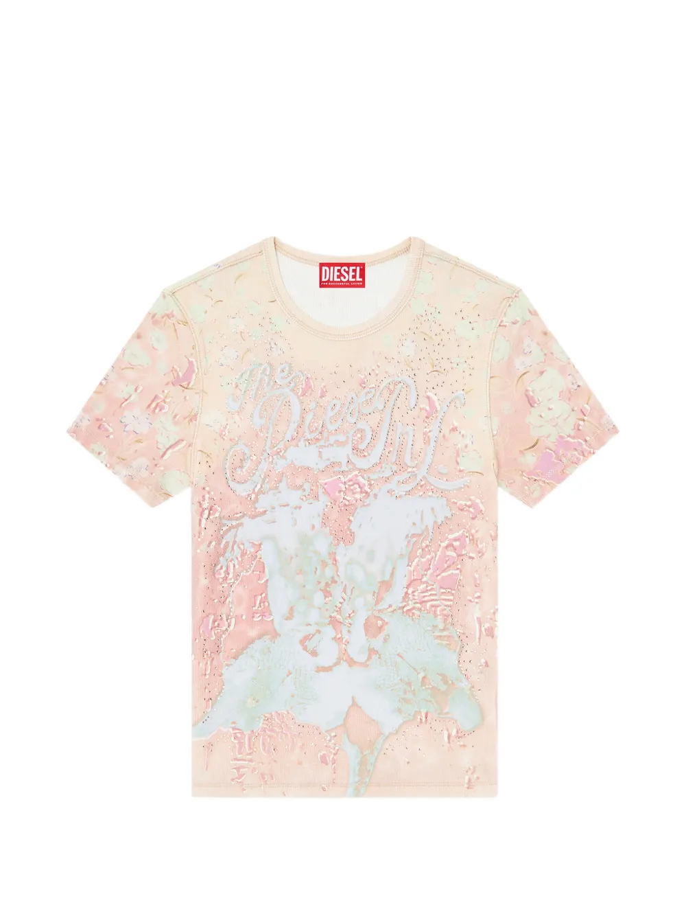 Diesel embellished T-shirt - Toni neutri