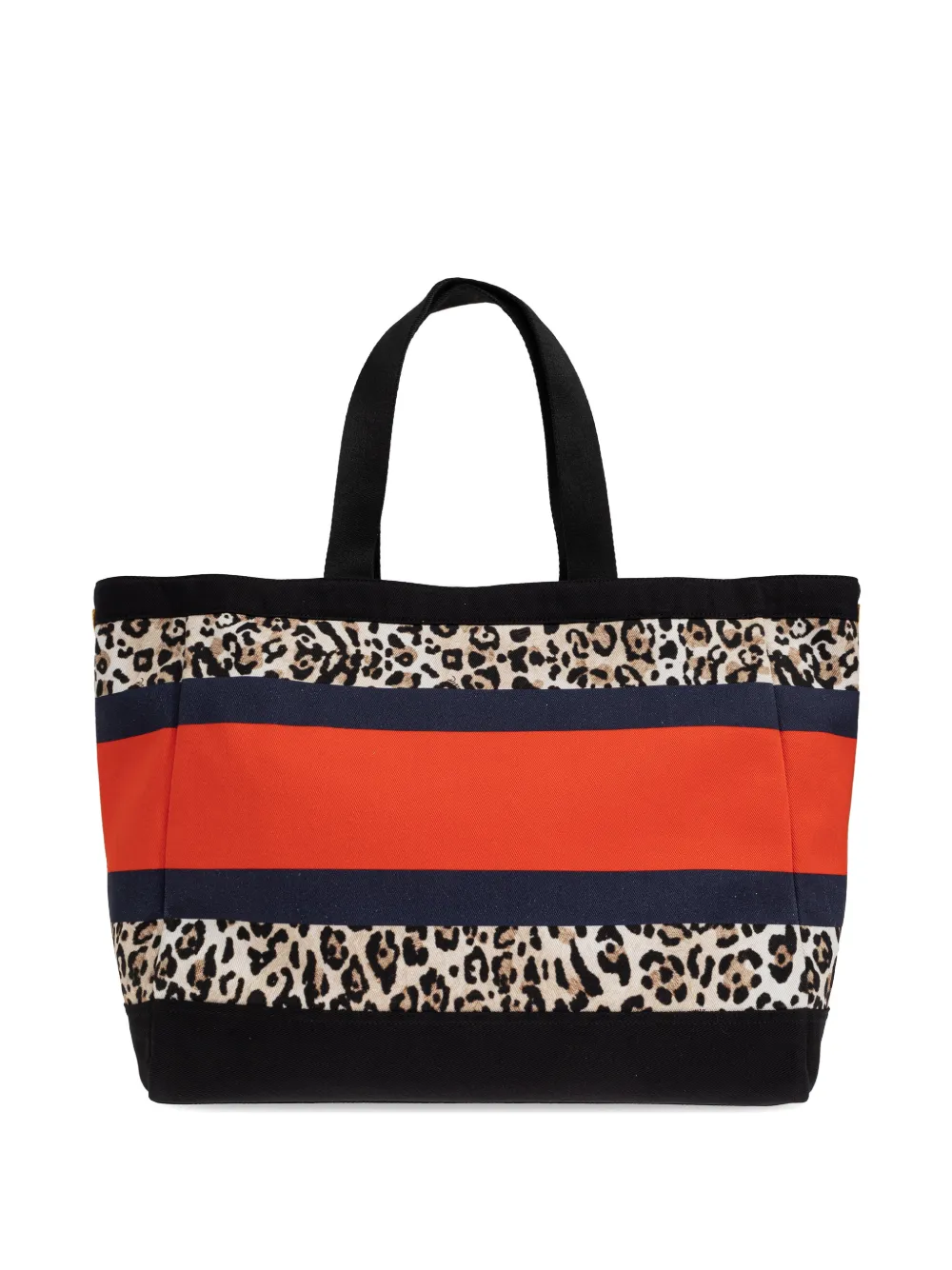  Dsquared2 Leopard-print Striped Tote Bag - Black 