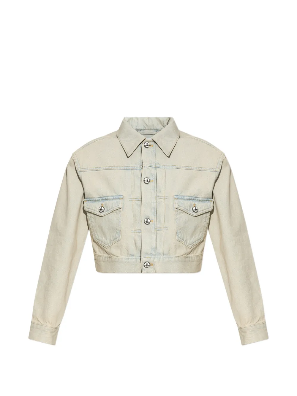 Vivienne Westwood buttoned cropped jacket - Blu