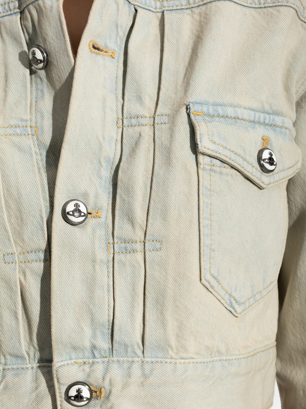 Vivienne Westwood Cropped jack met knopen Blauw