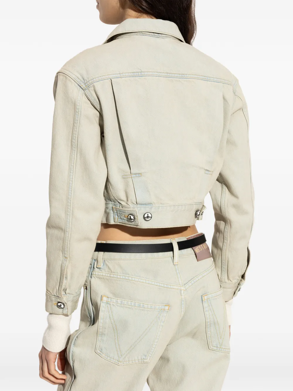 Vivienne Westwood Cropped jack met knopen Blauw