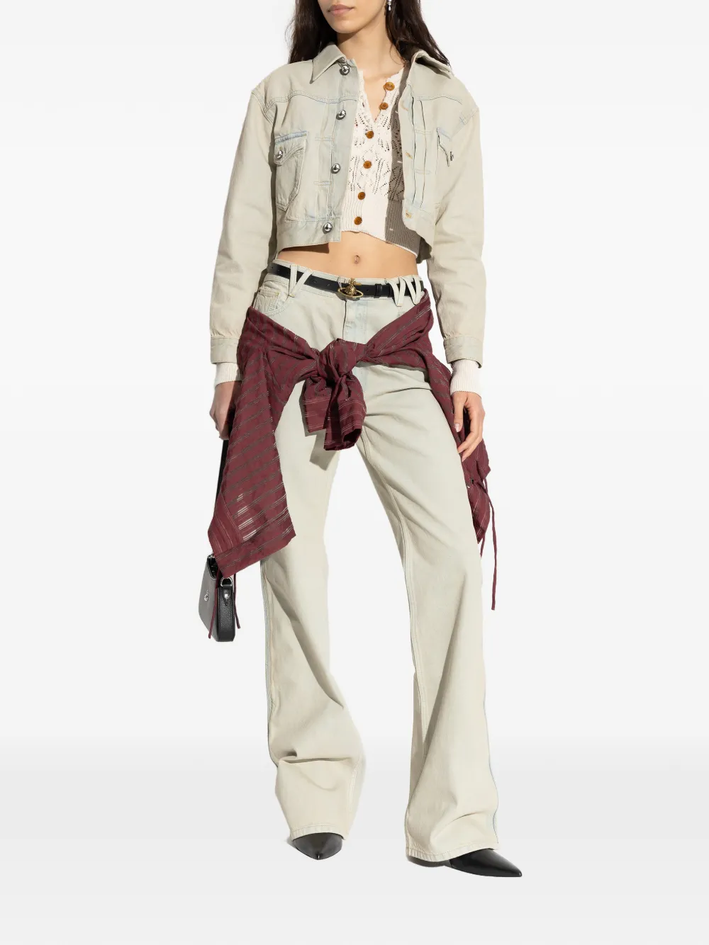 Vivienne Westwood Cropped jack met knopen Blauw