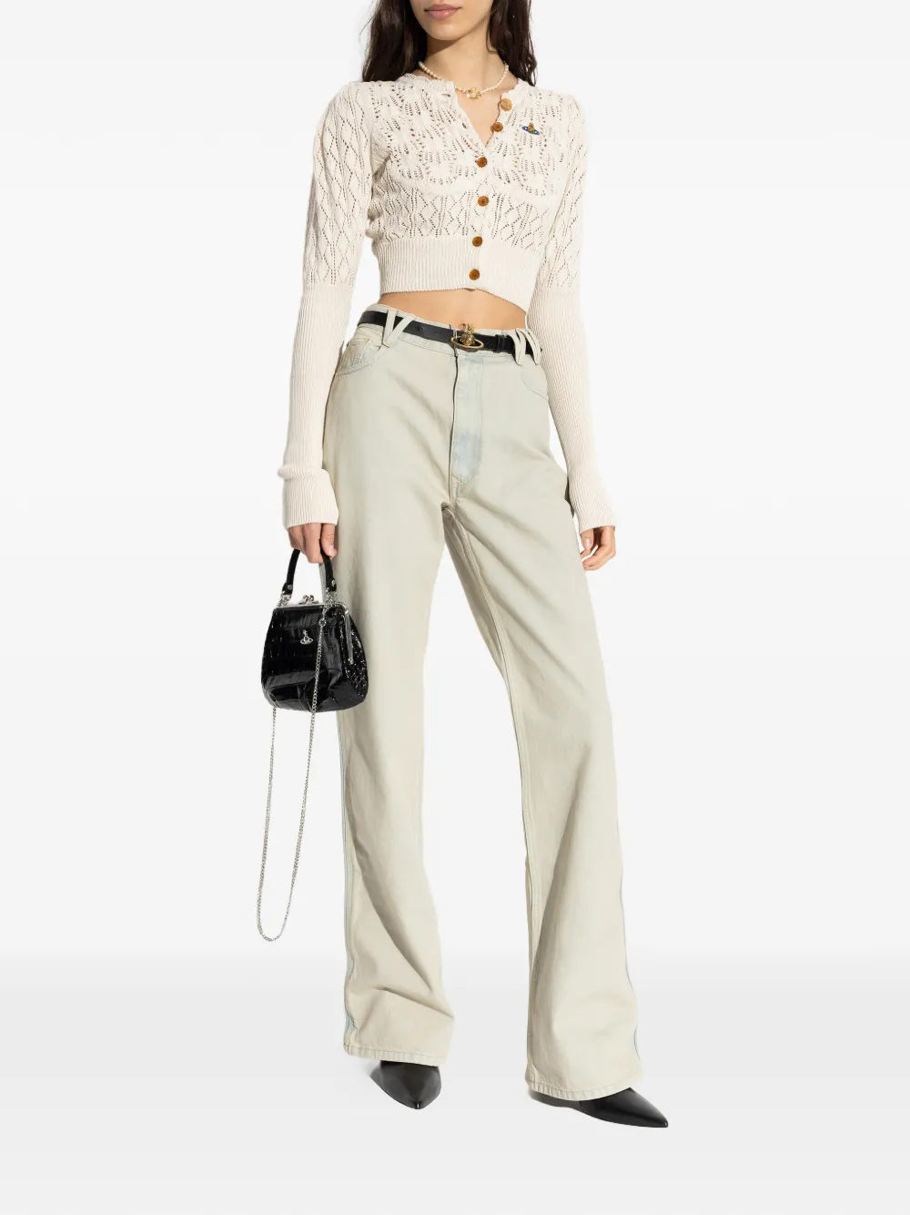  Vivienne Westwood Belt-loop Butooned Jeans - Neutrals 