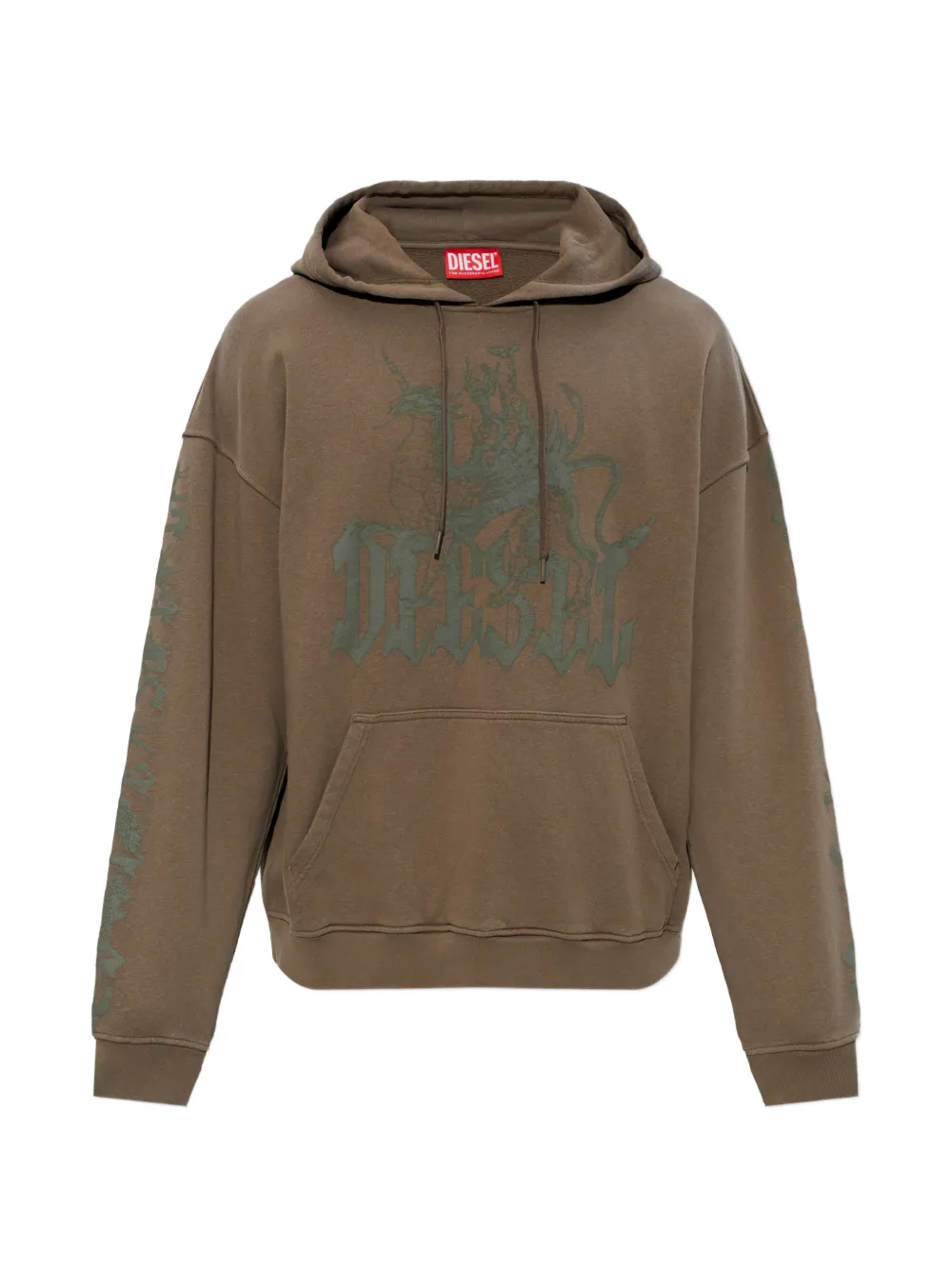 Diesel S-Griffon graphic hoodie - Brown