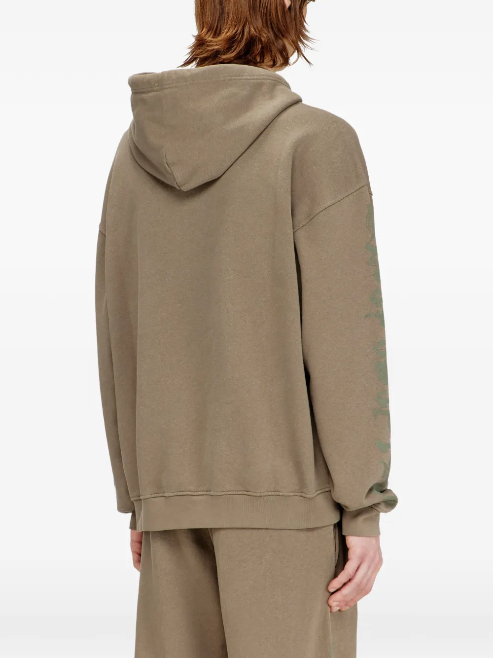 Diesel S-Griffon hoodie met grafische print Bruin