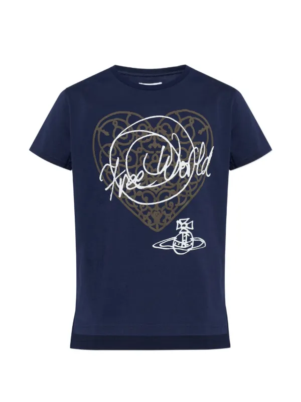 Vivienne Westwood print-detail T-shirt | Blue | FARFETCH ZA