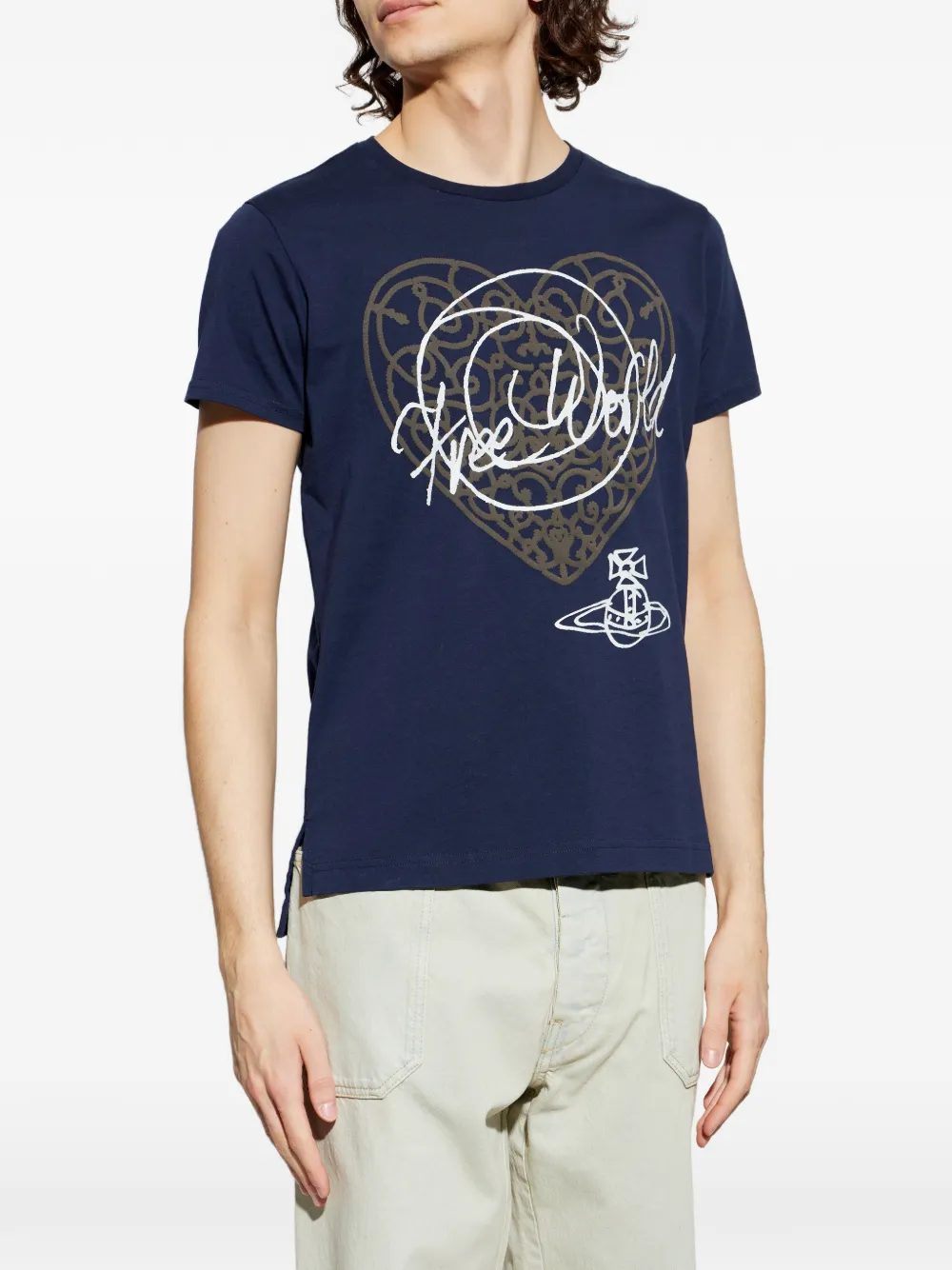 Vivienne Westwood T-shirt met print Blauw