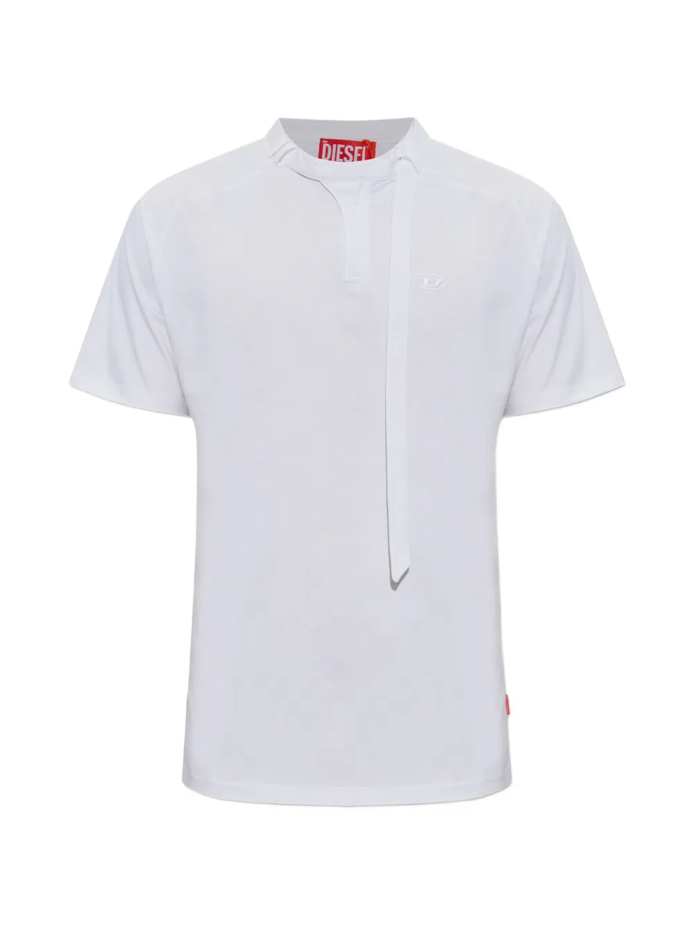 Diesel T-Kauko tie-neck T-shirt - Bianco