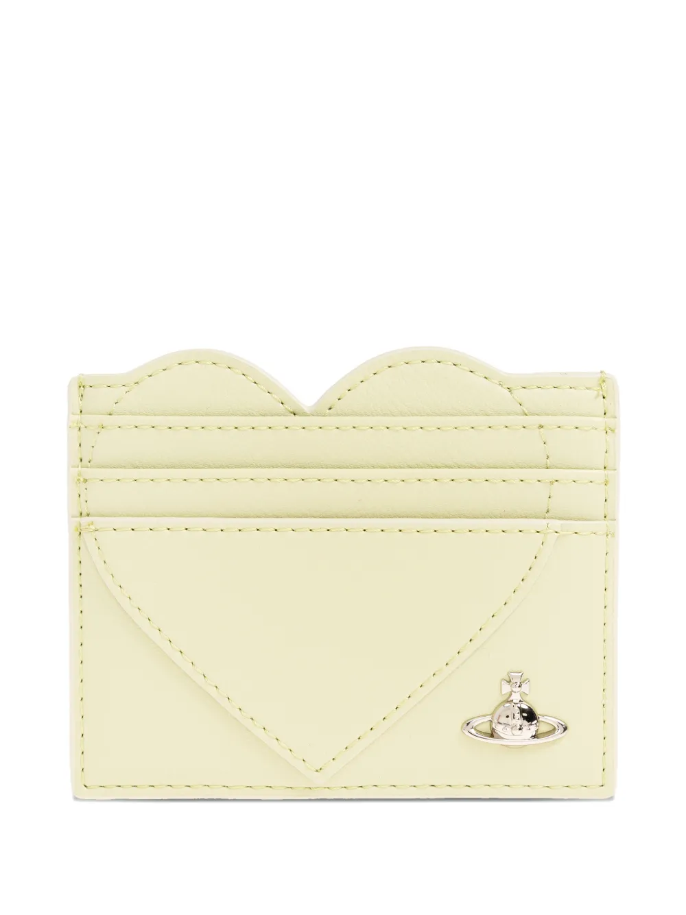 Vivienne Westwood heart plaque cardholder - Giallo