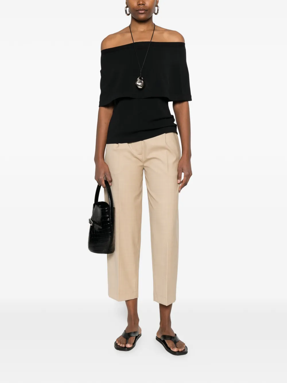  Liviana Conti Pleated Trousers - Neutrals 
