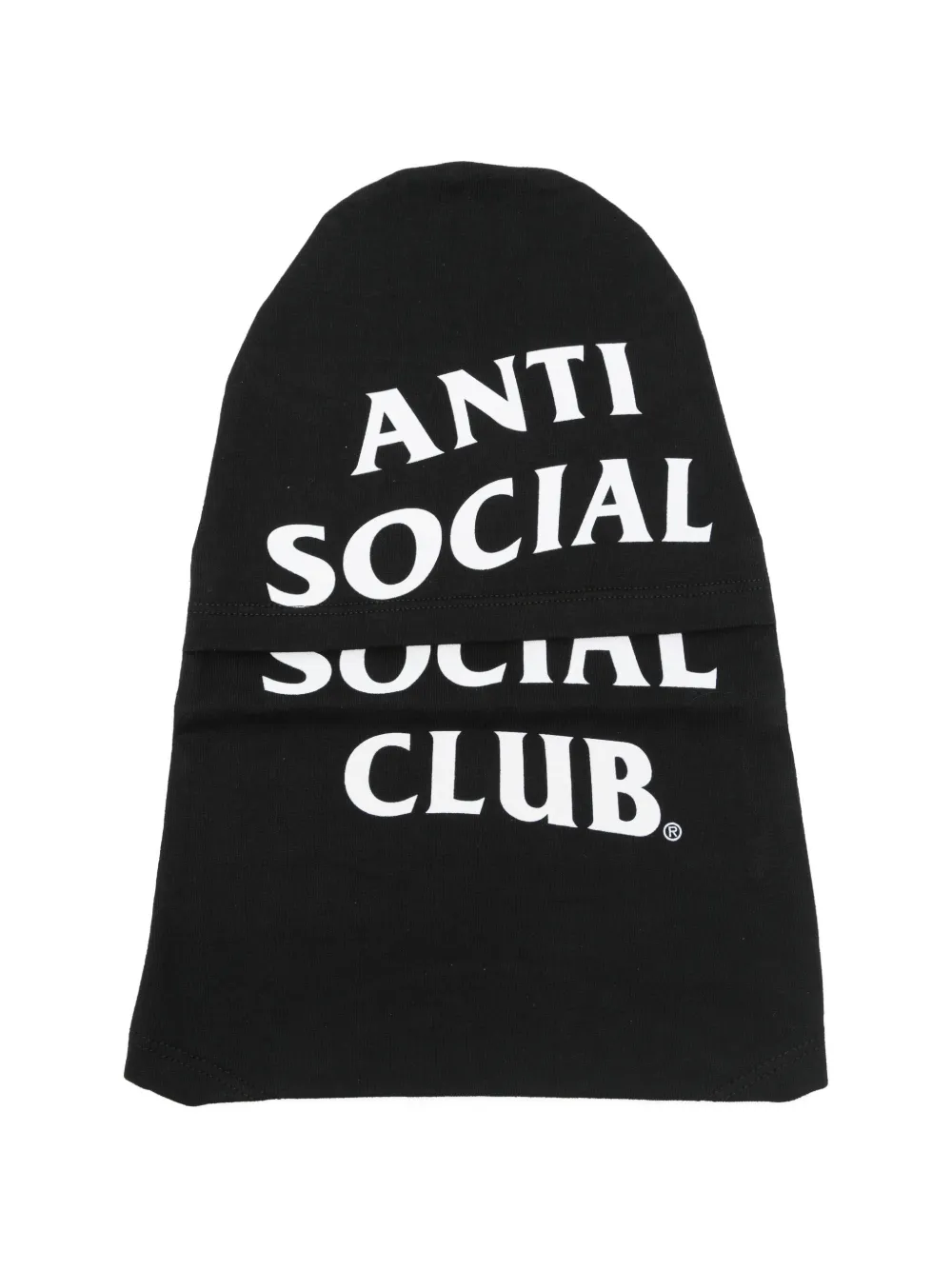 Anti Social Social Club Passamontagna con stampa - Nero