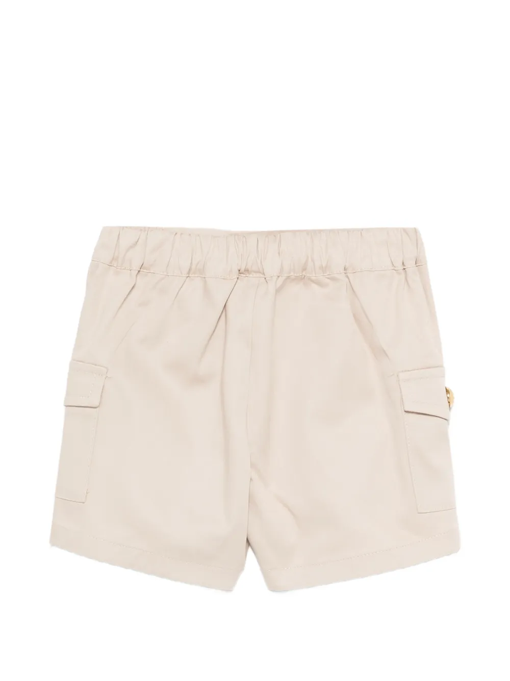  Balmain Kids Button Cargo Shorts - Neutrals 