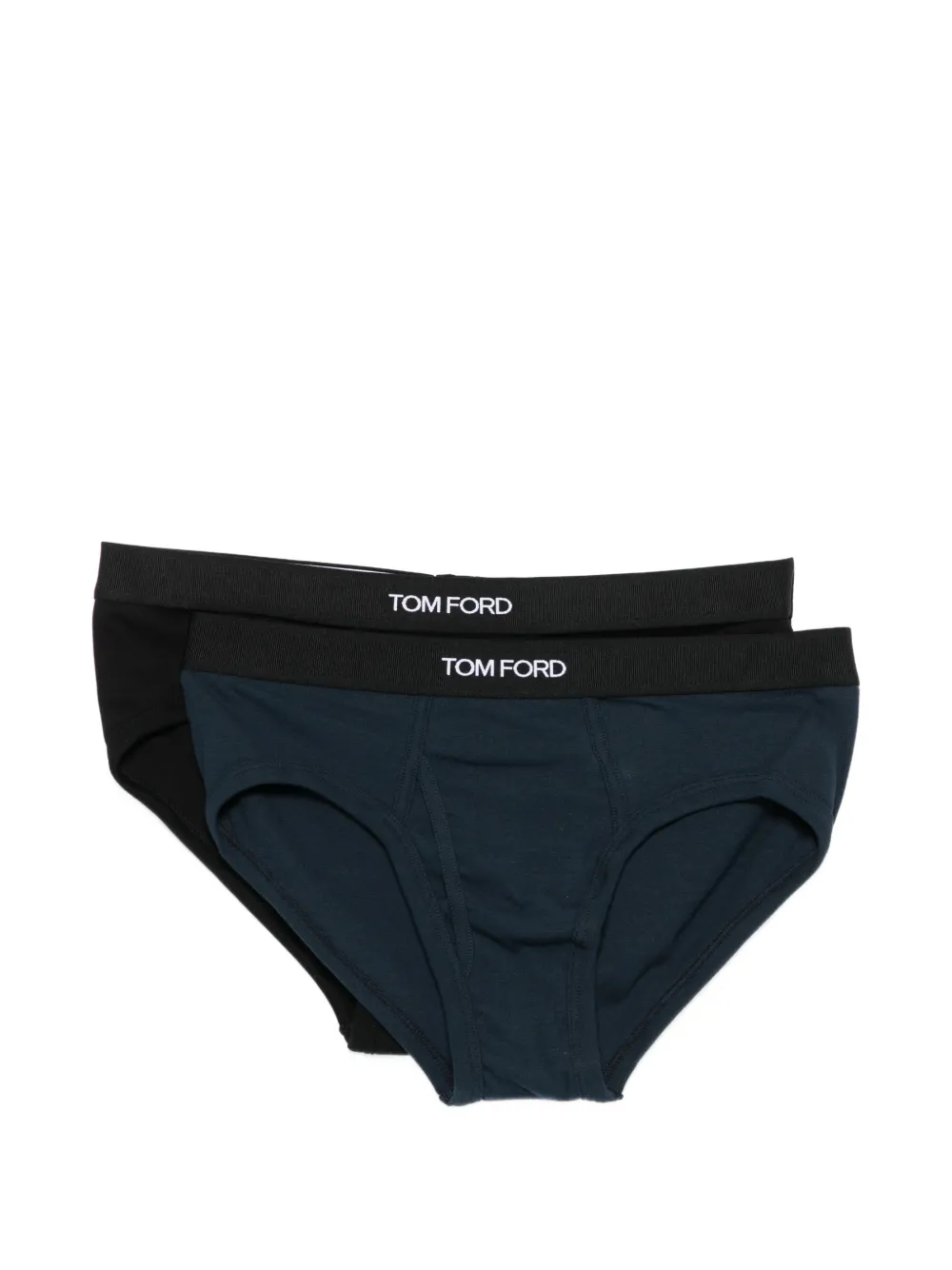TOM FORD logo-waistband briefs (set of two) - Nero