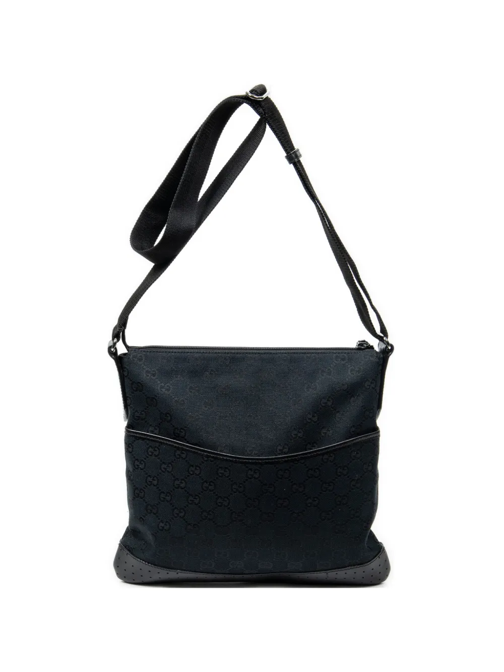 Gucci Pre-Owned GG panelled crossbody bag - Nero