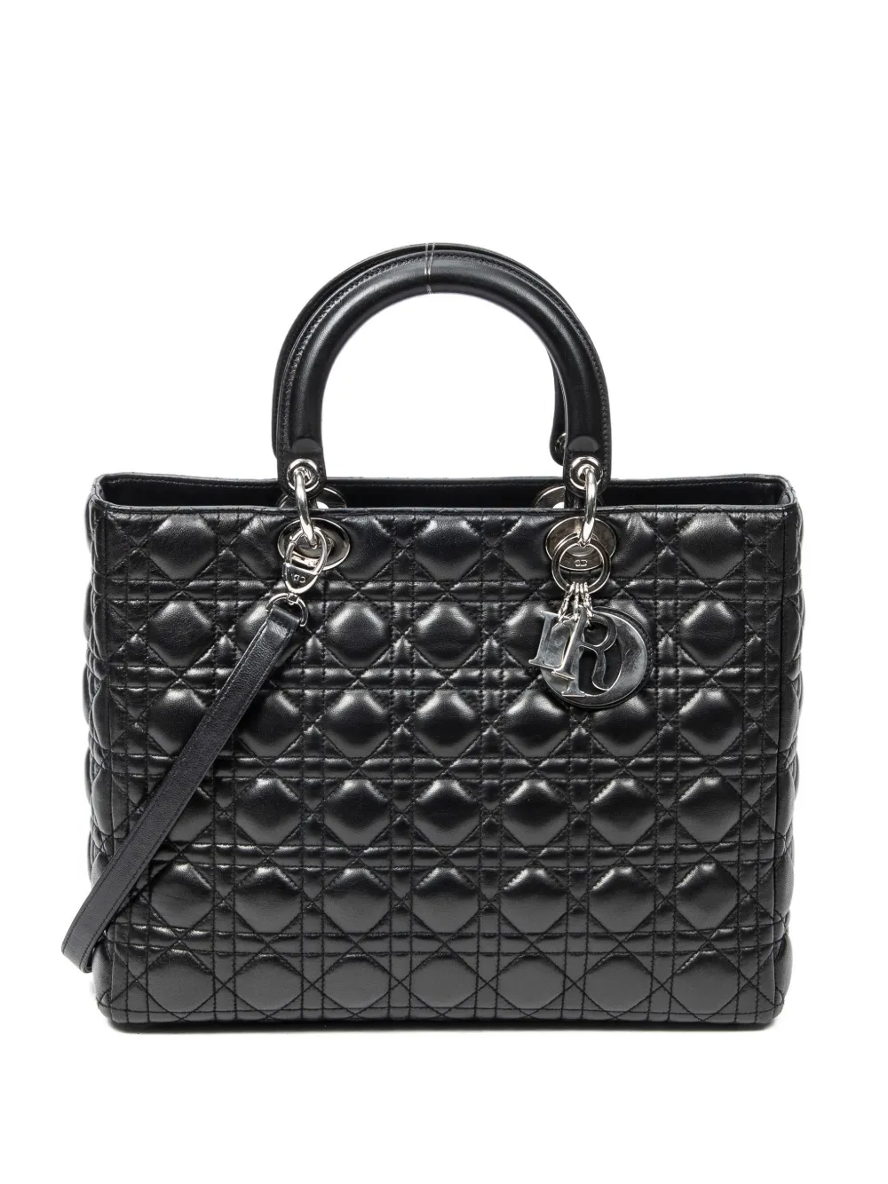 Christian Dior Pre-Owned quilted leather tote bag - Nero