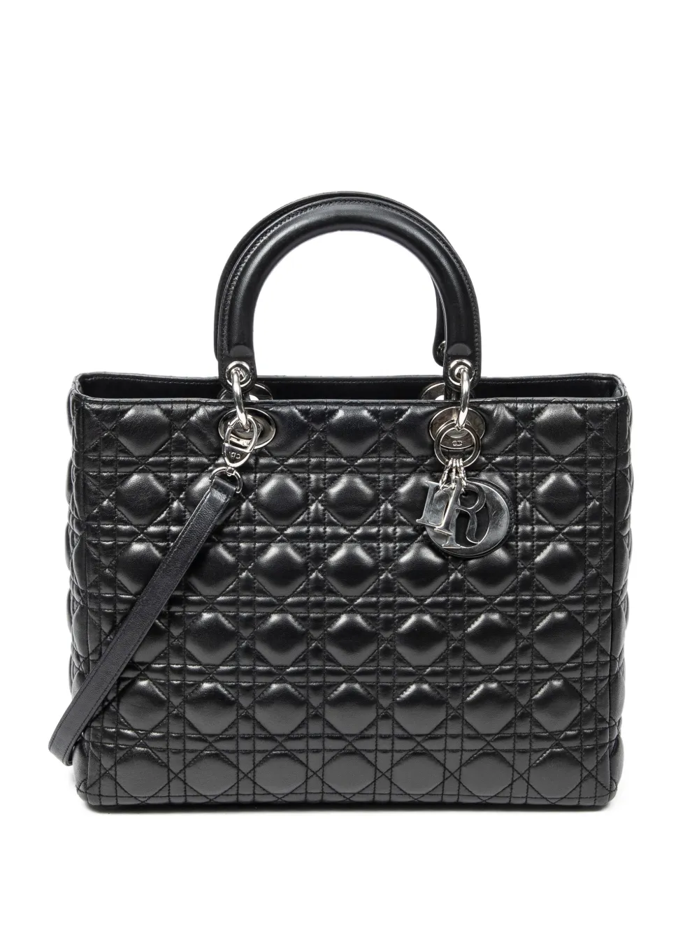 Christian Dior Pre-Owned quilted leather tote bag - Nero