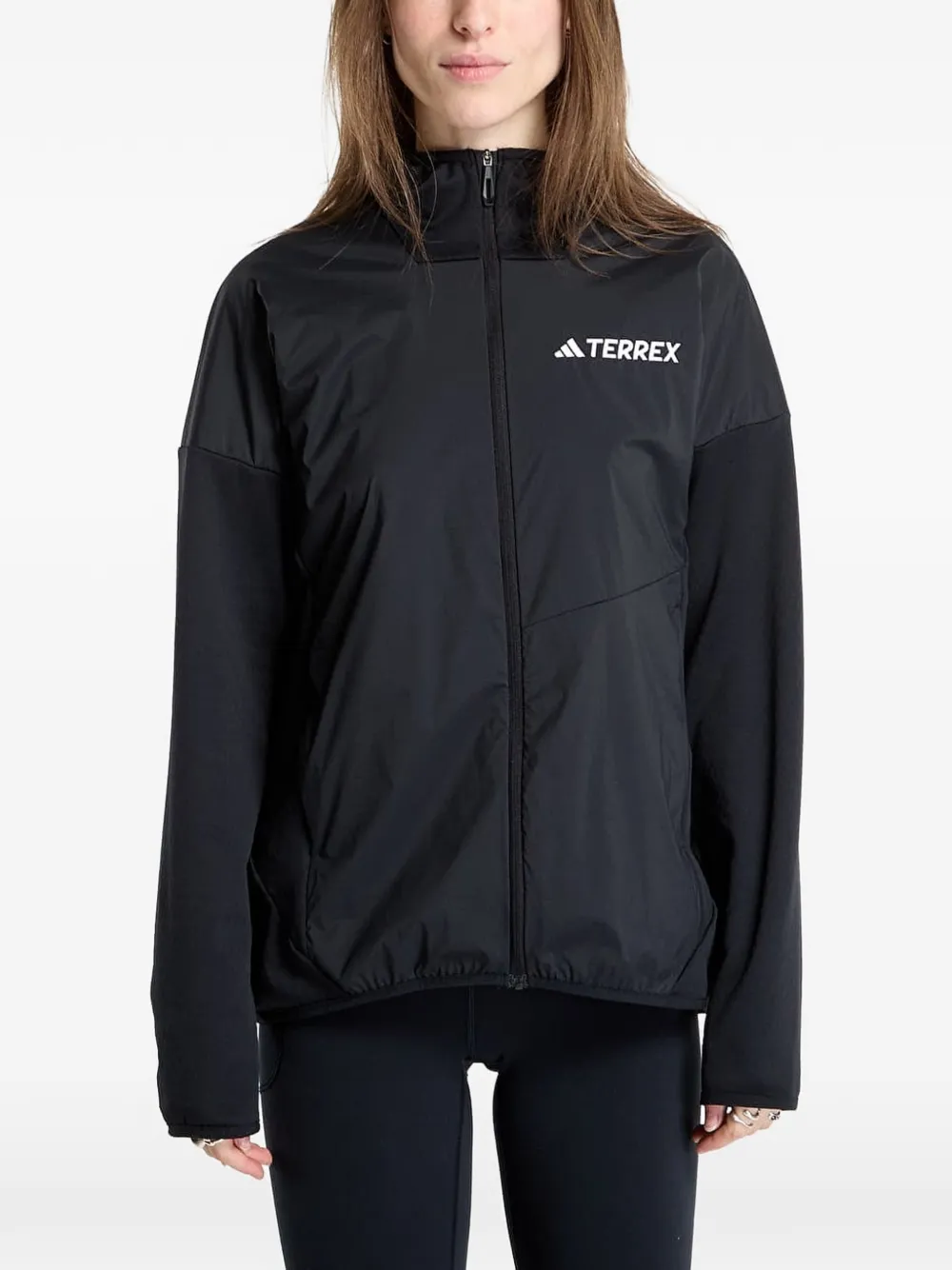 adidas fleece jacket - Nero