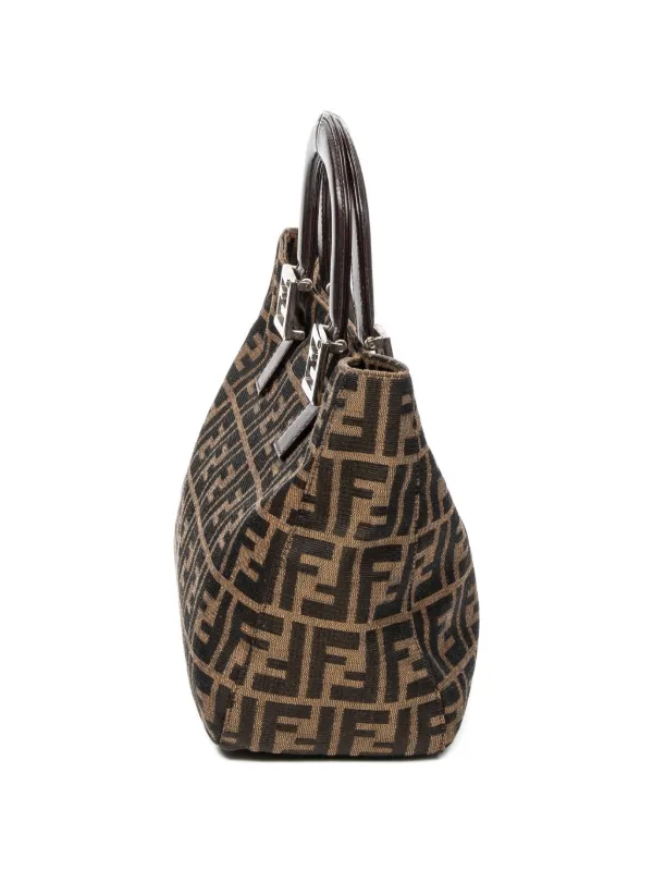 Fendi Pre-Owned ズッカ モノグラム ハンドバッグ | ブラウン