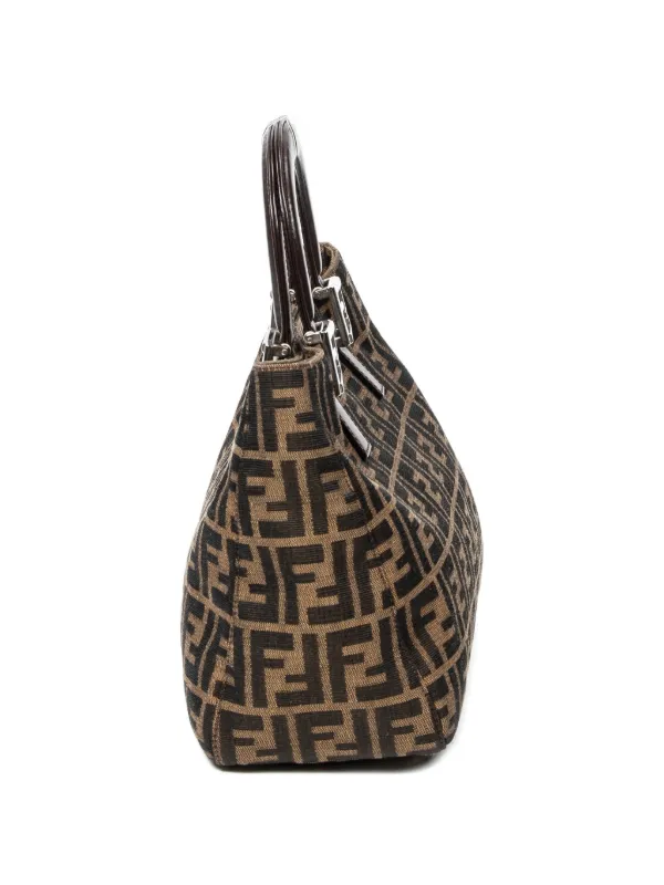 Fendi Pre-Owned ズッカ モノグラム ハンドバッグ | ブラウン
