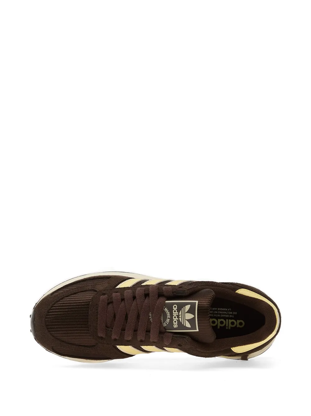 adidas La Trainer Og gestreepte sneakers Bruin