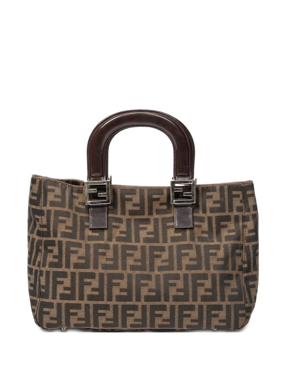 Fendi Pre-Owned Zucca-monogram tote bag - Marrone