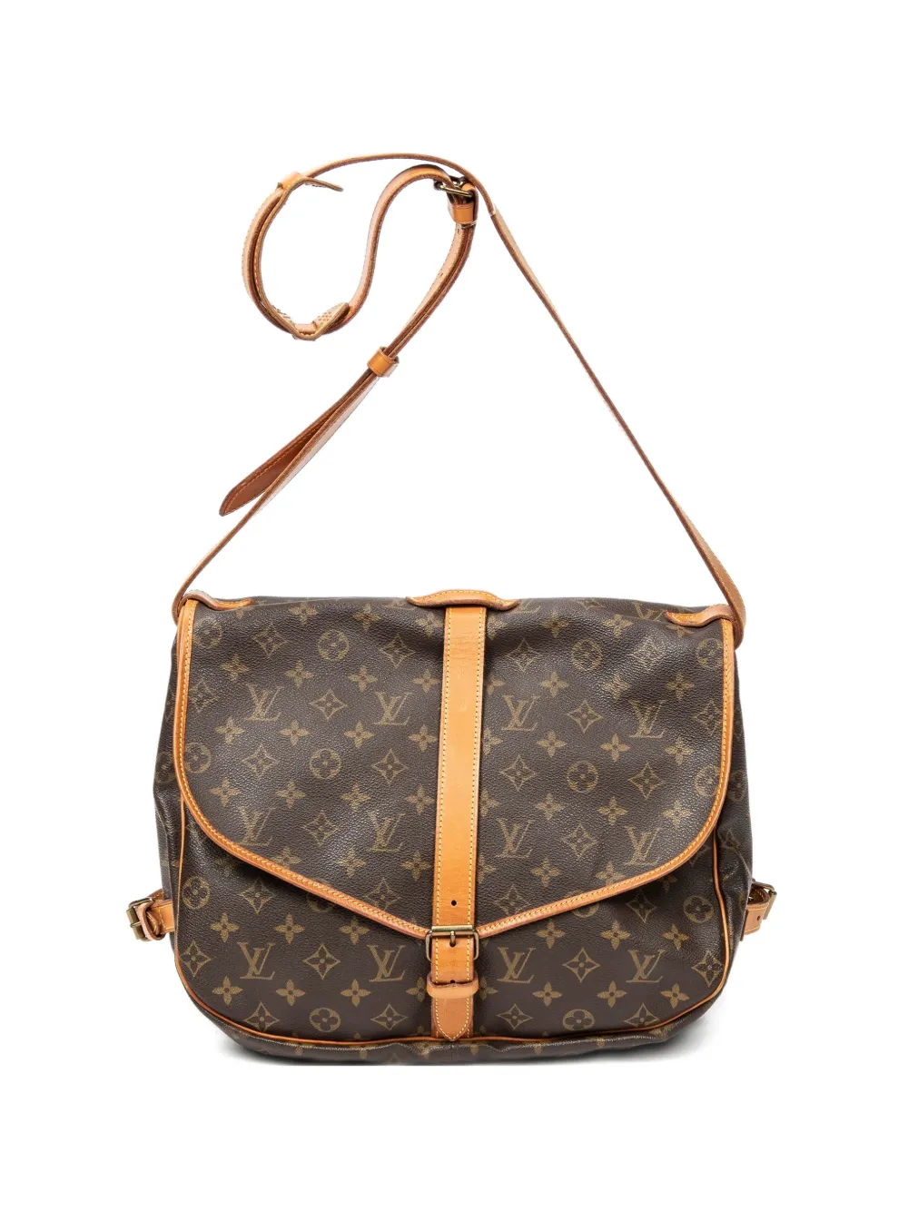 Louis Vuitton Pre-Owned GM Saumur shoulder bag - Marrone