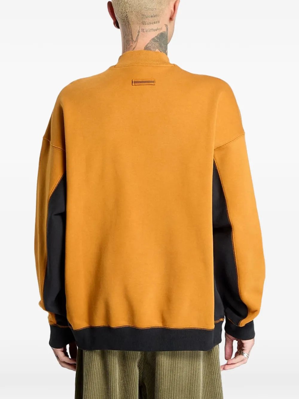 adidas Sweater met halve rits Bruin