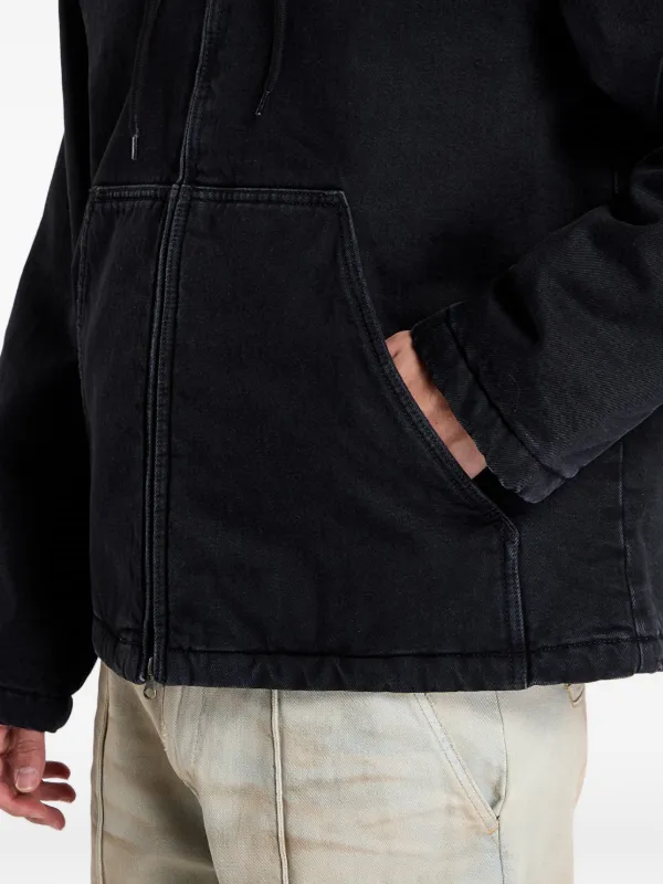 Carhartt WIP Cleveland zip-up Hooded Jacket | Black | FARFETCH