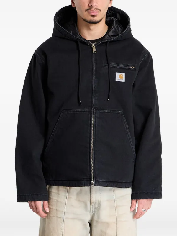 Carhartt WIP Cleveland zip-up Hooded Jacket | Black | FARFETCH