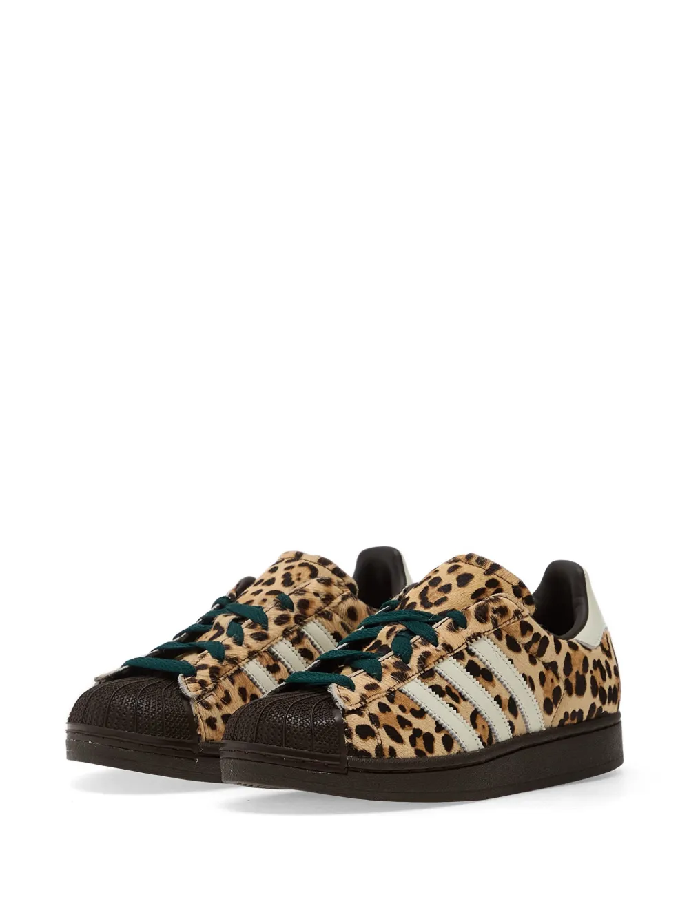 adidas Superstar II W sneakers met luipaardprint Beige