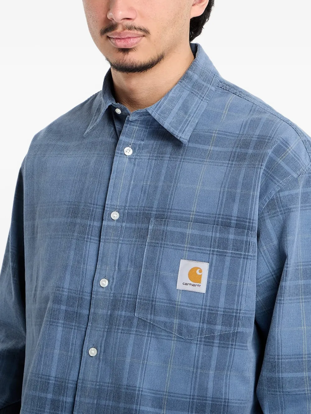 L/S Wilber plaid pocket shirt