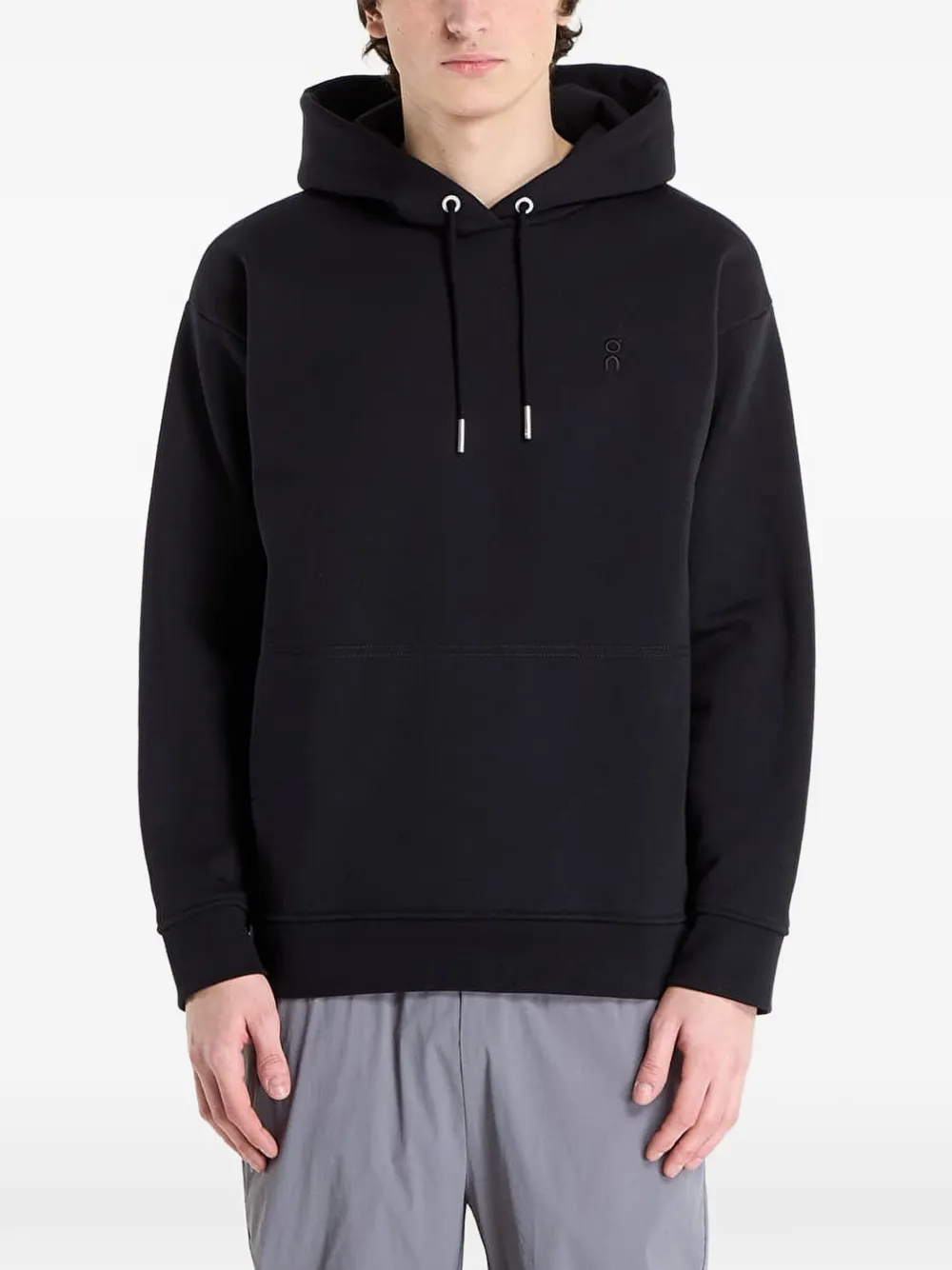 On Club Collective hoodie met trekkoord Zwart