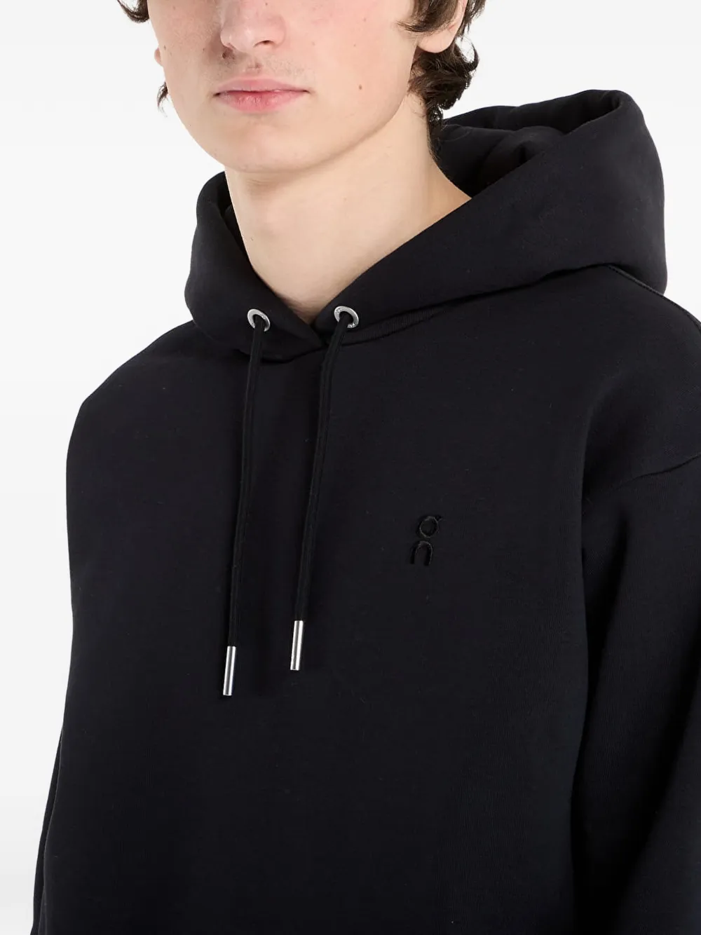 On Club Collective hoodie met trekkoord Zwart