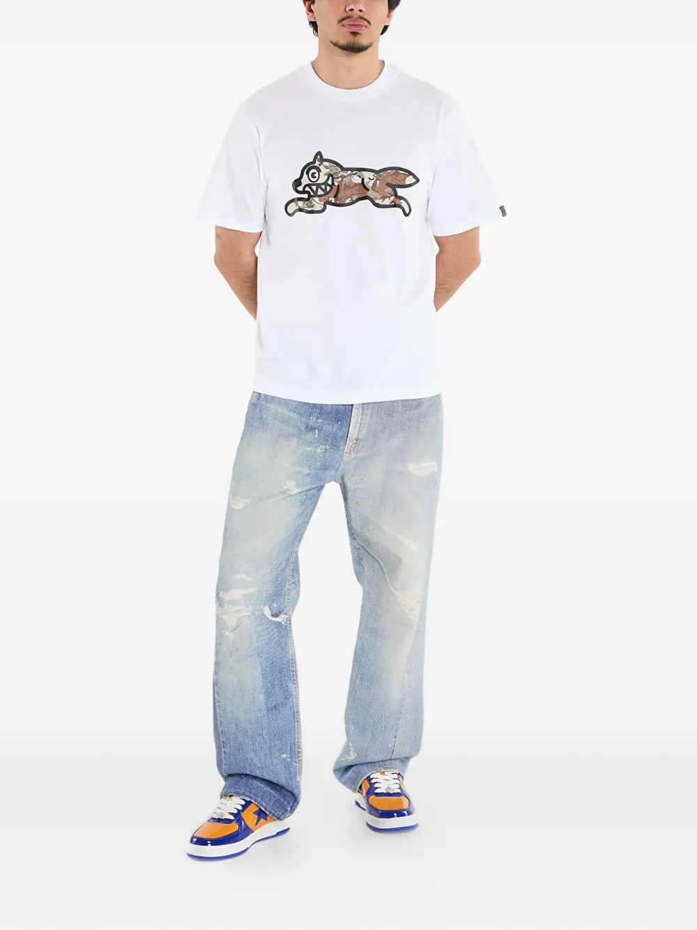 Billionaire Boys Club Ice Cream Running Dog T-shirt met grafische print Wit