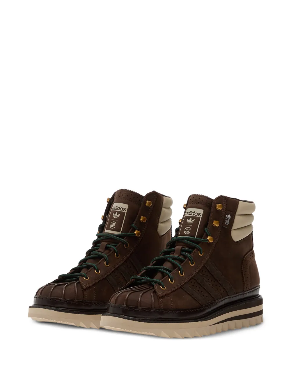 adidas x Clot Pro Model By Ec geperforeerde sneakers Bruin